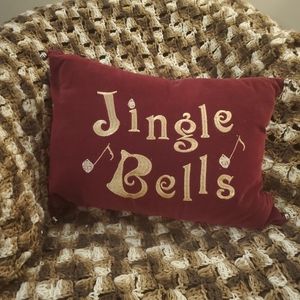 SOLD Jingle Bell Decorative Pillow